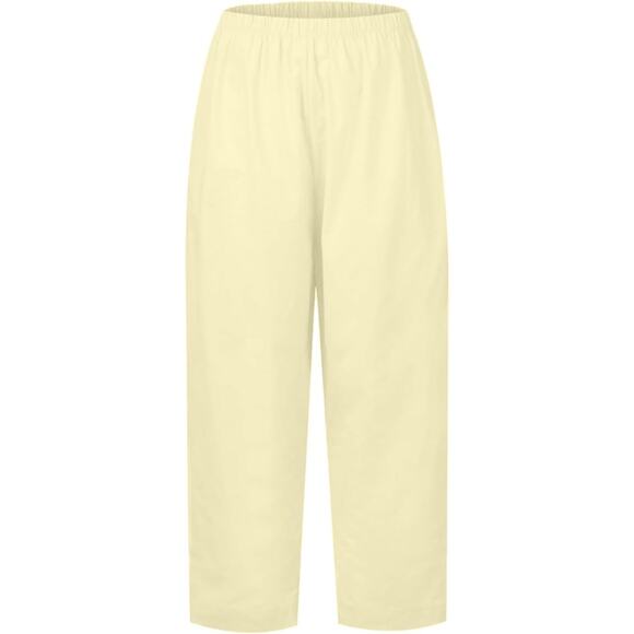 NWT ~ Women's Plus Size Buttercream Yellow Casual Summer Pants ~ 5X / 2X - Picture 2 of 2